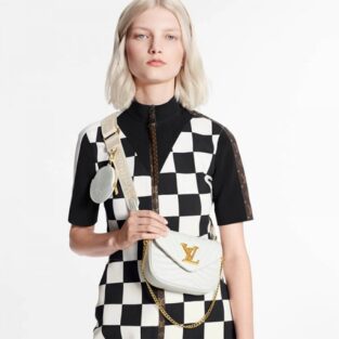Louis Vuitton Handbag 23 New Wave Shoulder Bag white