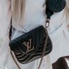 Louis Vuitton Handbag New Wave Pochette Black With og Box