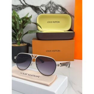 Louis Vuitton Sunglasses For Men Sliver Black