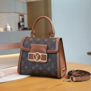 Louis Vuitton dauphine handbag with og double box