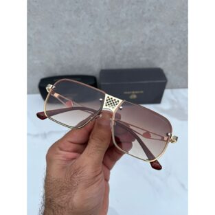 Maybach Sunglasses For Men Brown Gold