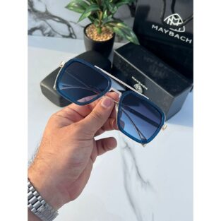 Maybach Sunglasses For Men Gold Blue