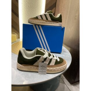 Men's Adidas Shoes Human Made x Adimatic Dust Green Cream White