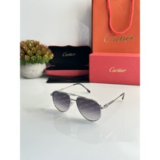 Men's Cartier Sunglasses 5047 Printed Silver Black