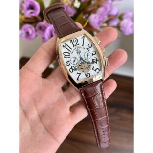 Men's Franck Muller Watch Gold Brown AAA Automatic