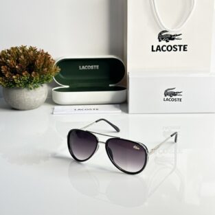 Men's Lacoste Sunglasses Sliver Black