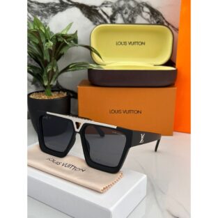 Men's Louis Vuitton Sunglasses Black Sliver