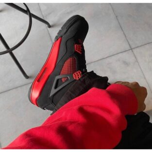 Men's Nike Air Jordan Shoes Retro 4 Thunder Red