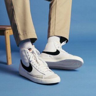Men's Nike Shoes Mid Blazer Vintage 77 White
