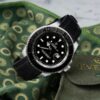 Men's Rolex Yachtmaster Watch Silver Black Quartz movement