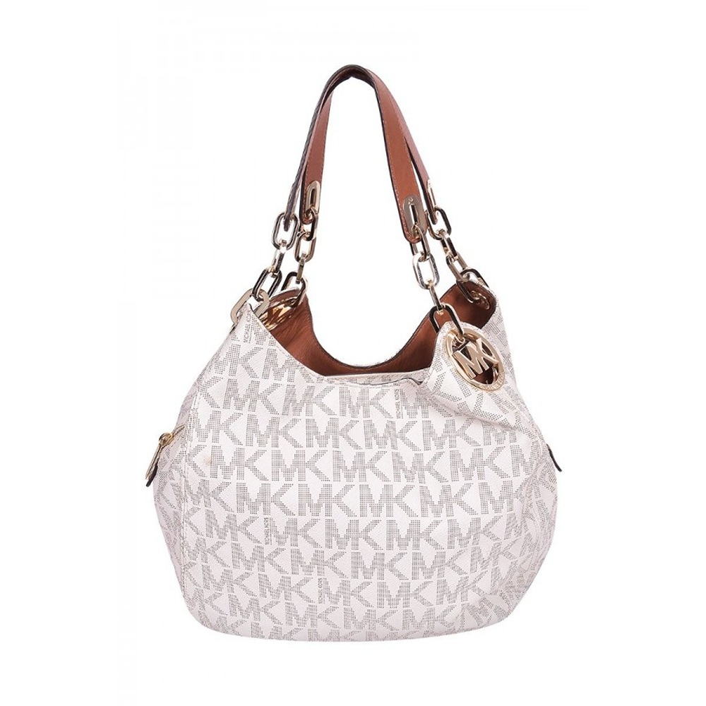 Michael kors fulton bag sales white