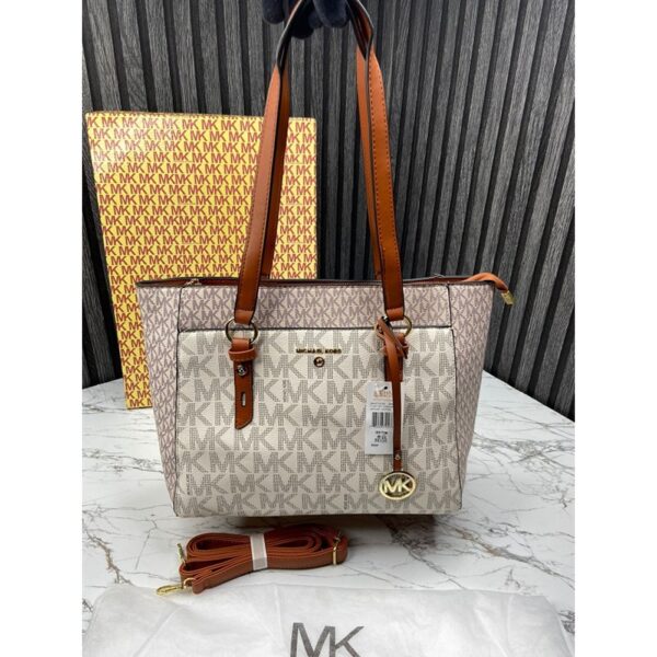 Michael Kors Cordova Handbag With OG Box and dust Bag (Being Brown )