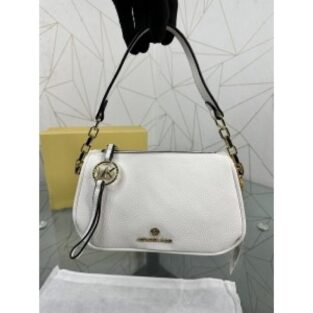 Michael Kors Handbag Jet Set Charm Shoulder Bag With OG Box and Dust Bag (White)