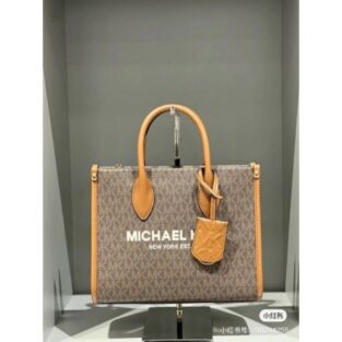 Michael Kors Handbag Mirella Medium Tote Bag (Brown)