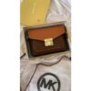 Michael Kors Handbag Lock Sling With OG Box and Dust Bag (Brown) (S5)