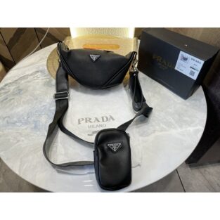 Prada Handbag 109 Black Sling Bag with original box