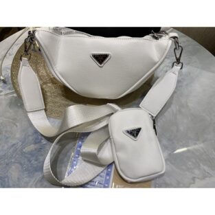 Prada Handbag 93 White Sling Bag with original box