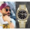 Rolex Watch With Black Dial Date Automatic For Men