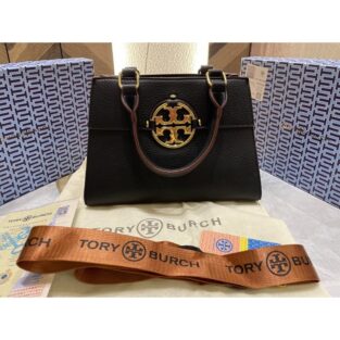 Tory Burch Hand Bag 84 Black With Original BOX And Dust Bag