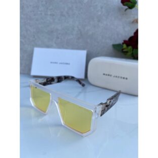 Transparent Marc Jacobs Sunglasses For Men Yellow