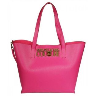 Versace Handbag Jeans Couture Large With Dust Bag (Pink) (S11)