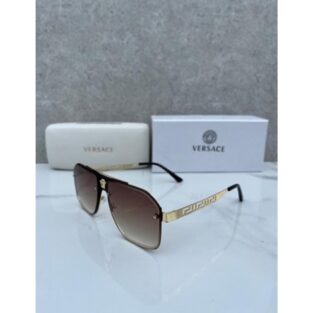 Men's Versace Sunglasses Brown Gold