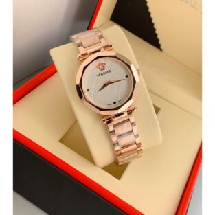Versace Watch For Girl Rose Gold Chain