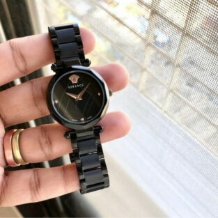 Versace Watch For Lady Black