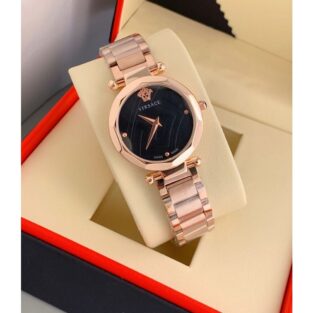 Versace Watch For Women Rose Gold Chain
