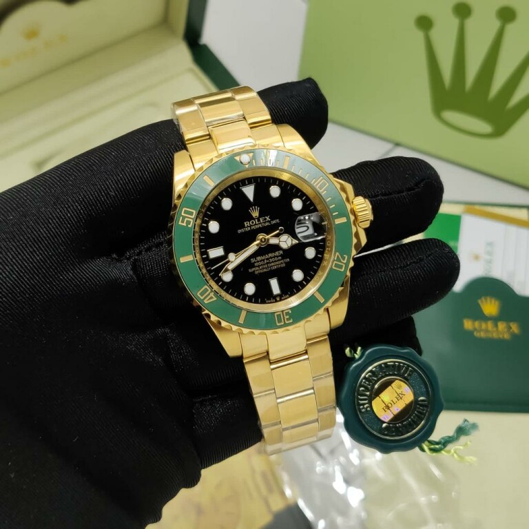Rolex Submariner Watch With Green Date Automatic For Men
