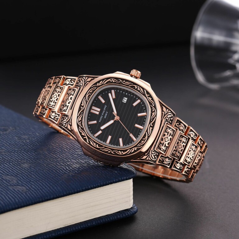 Luxurious Patek Philippe Watch Rose Gold For Men