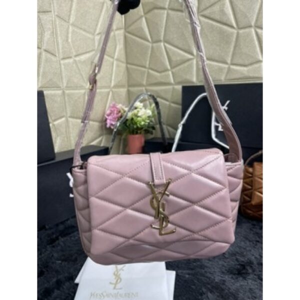 YSL Handbag Saint Laurent Paris Le 57 Hobo With OG Box and Dust Bag (Pink) (S5)