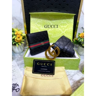 Gucci Belt and Wallet