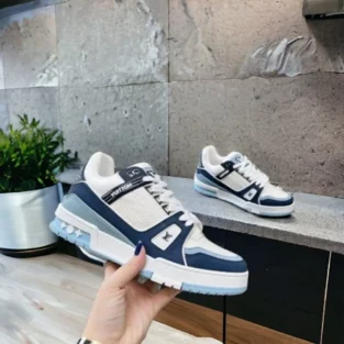 Louis Vuitton LV Street Style Trainer Sneakers Blue White