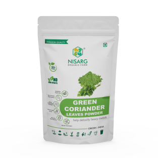 Nisarg Organic Farm Green Coriander Leaf Powder