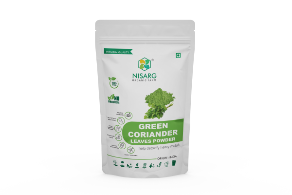 Nisarg Organic Farm Green Coriander Leaf Powder