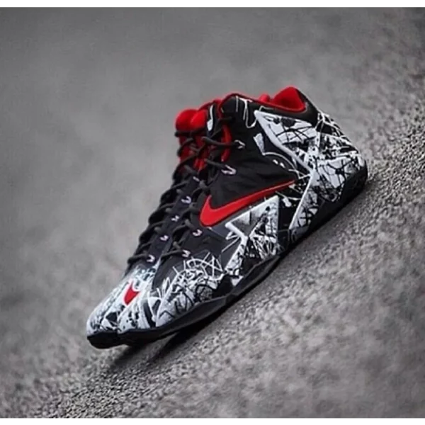 Premium Lebron 12 Graffiti Shoes For Men With Brand Box (SUP5657) - Image 2