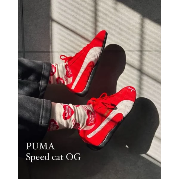 Premium Puma Speedcat Red Shoes For Men With Brand Box (SUP5591) - Image 2