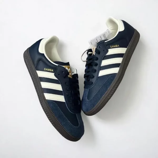 Premium Adidas Samba Og Night Navy Shoes For Men With Brand Box (SUP5666) - Image 3