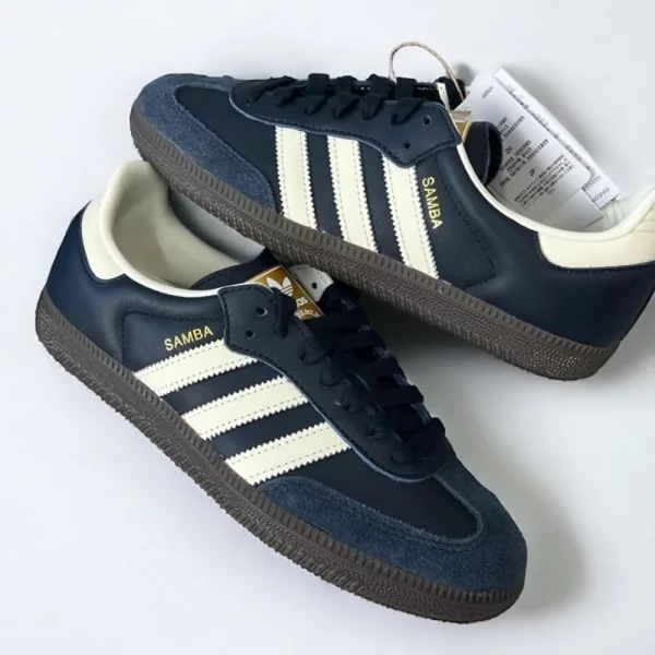 Premium Adidas Samba Og Night Navy Shoes For Men With Brand Box (SUP5666) - Image 2