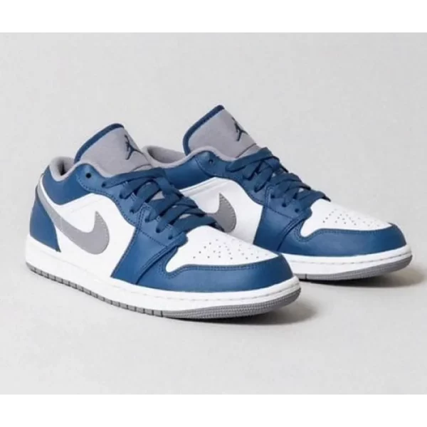 Premium Nike Jordan 1 Low True Blue Shoes For Men With Brand Box (SUP5447)