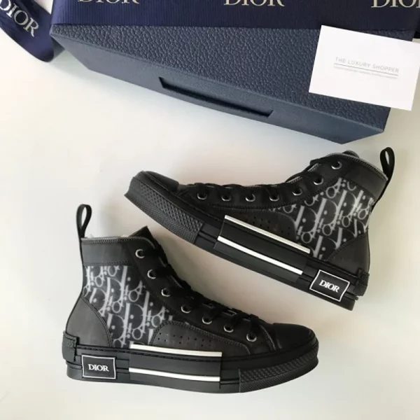 Premium Dior B23 High Top Oblique Shoes For Men With Brand Box (SUP5676)