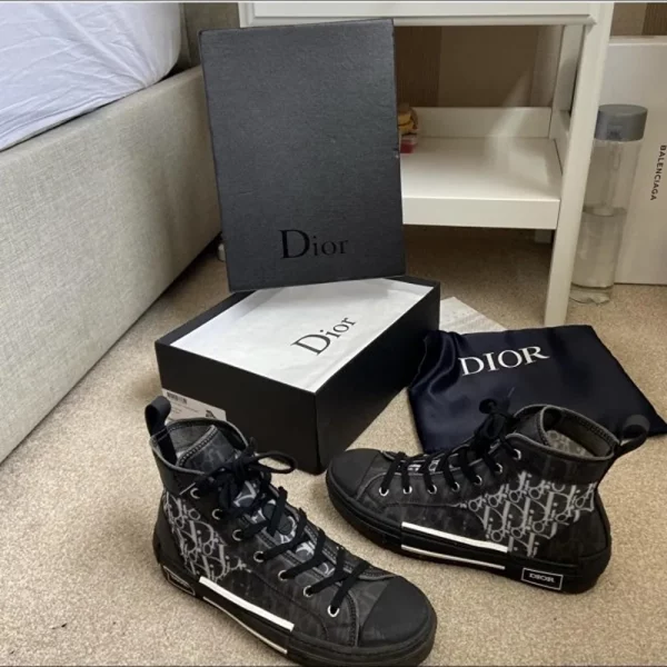 Premium Dior B23 High Top Oblique Shoes For Men With Brand Box (SUP5676) - Image 3