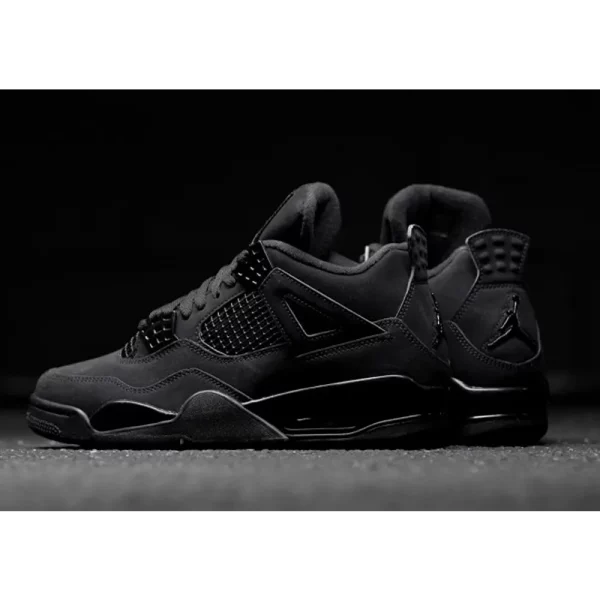 Premium Nike Air Jordan Retro 4 Black Cat Shoes For Men With Brand Box (SUP4206) - Image 3