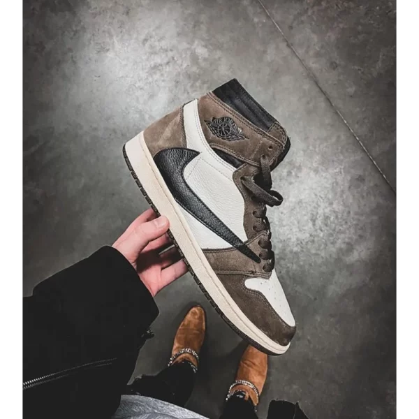 Premium Jordan 1 X Travis Scott X High Shoes For Men With Brand Box (SUP5542) - Image 2