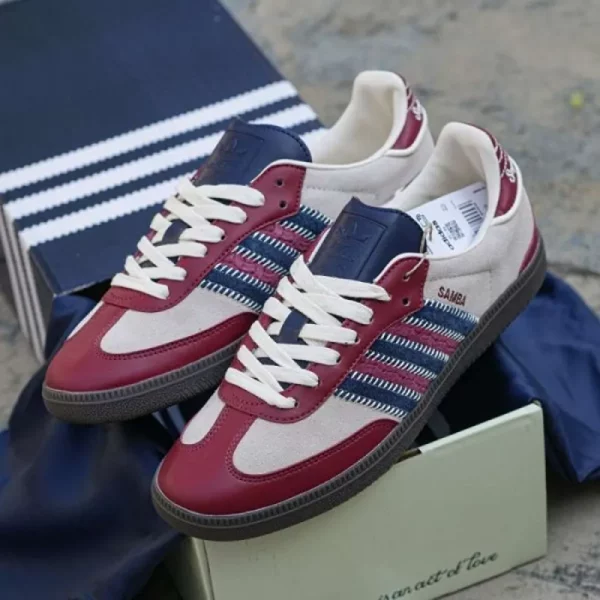 Premium Adidas Samba Notitle Maroon Shoes For Men With Brand Box (SUP5557)