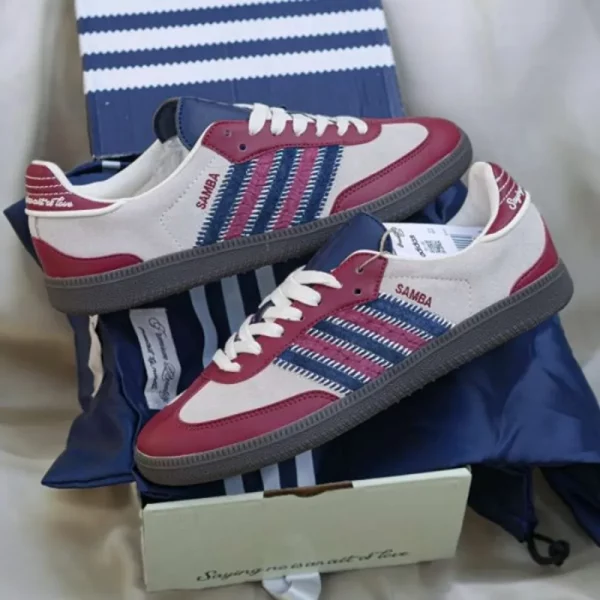 Premium Adidas Samba Notitle Maroon Shoes For Men With Brand Box (SUP5557) - Image 3