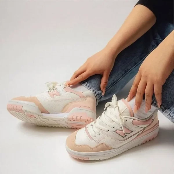 Premium New Balance 550 White Pink Shoes For Men With Brand Box (SUP5640) - Image 2