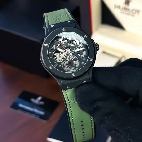 Luxurious Hublot Auto Green Watch For Men (CS4639) - Image 3