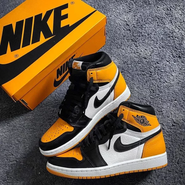 Premium Aur Jordan Retro 1 Taxi Shoes (BS539)